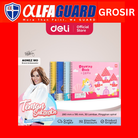 

Deli Cute Painting Book / Buku Gambar Design Lucu 100g 30 lembar 73351