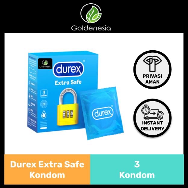 Durex Extra Safe 3s - Kondom Tebal Pria