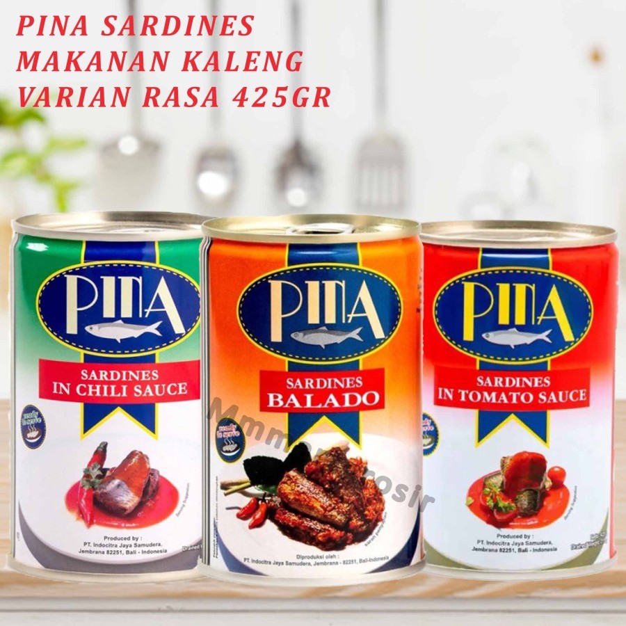 

Pina Sardines / Makanan Ikan Kaleng / Sarden Varian Rasa / 425gr