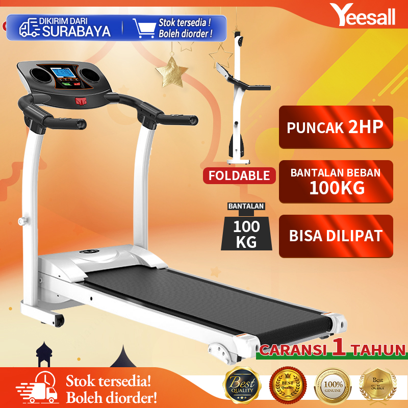 Treadmill Elektrik Lipat Alat Olahraga Fitness Cardio / Treadmill Listrik Treadmil Running Pad Tread