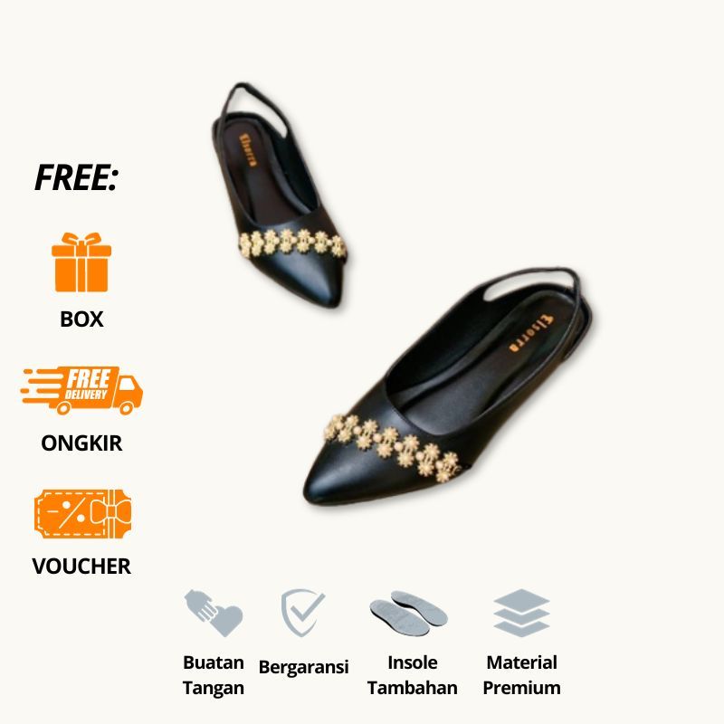 Elsorra Premium Flatshoes Collection - Debora Series [TB 357] Mules Terbaru Kekinian Terlaris