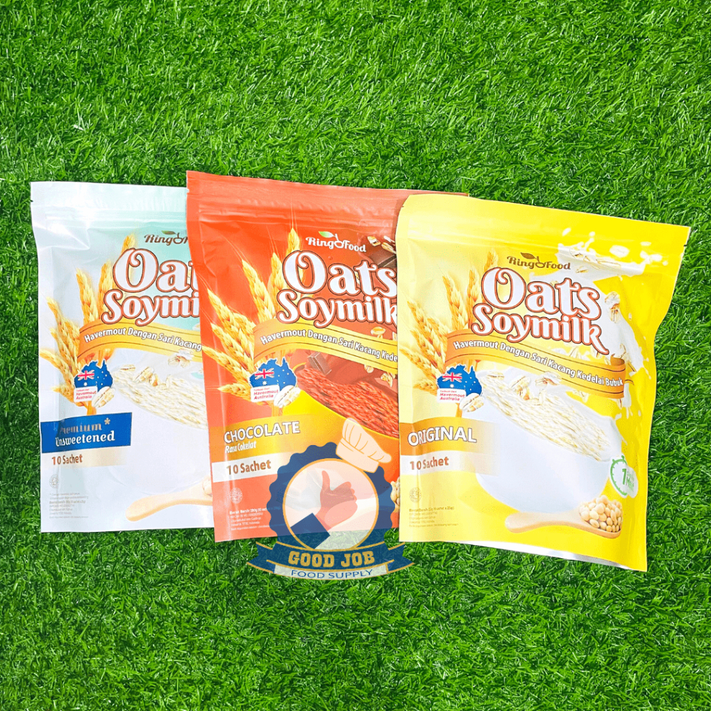 

RINGFOOD Oats Soymilk 250 g Halal | Havermout Susu Kedelai | Coklat Original Unsweeted //