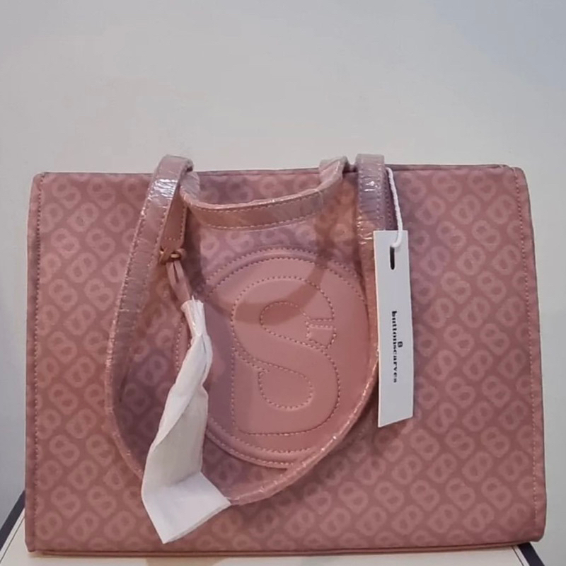 Aaliya Tapis Bag Buttonscarves Pink NEW