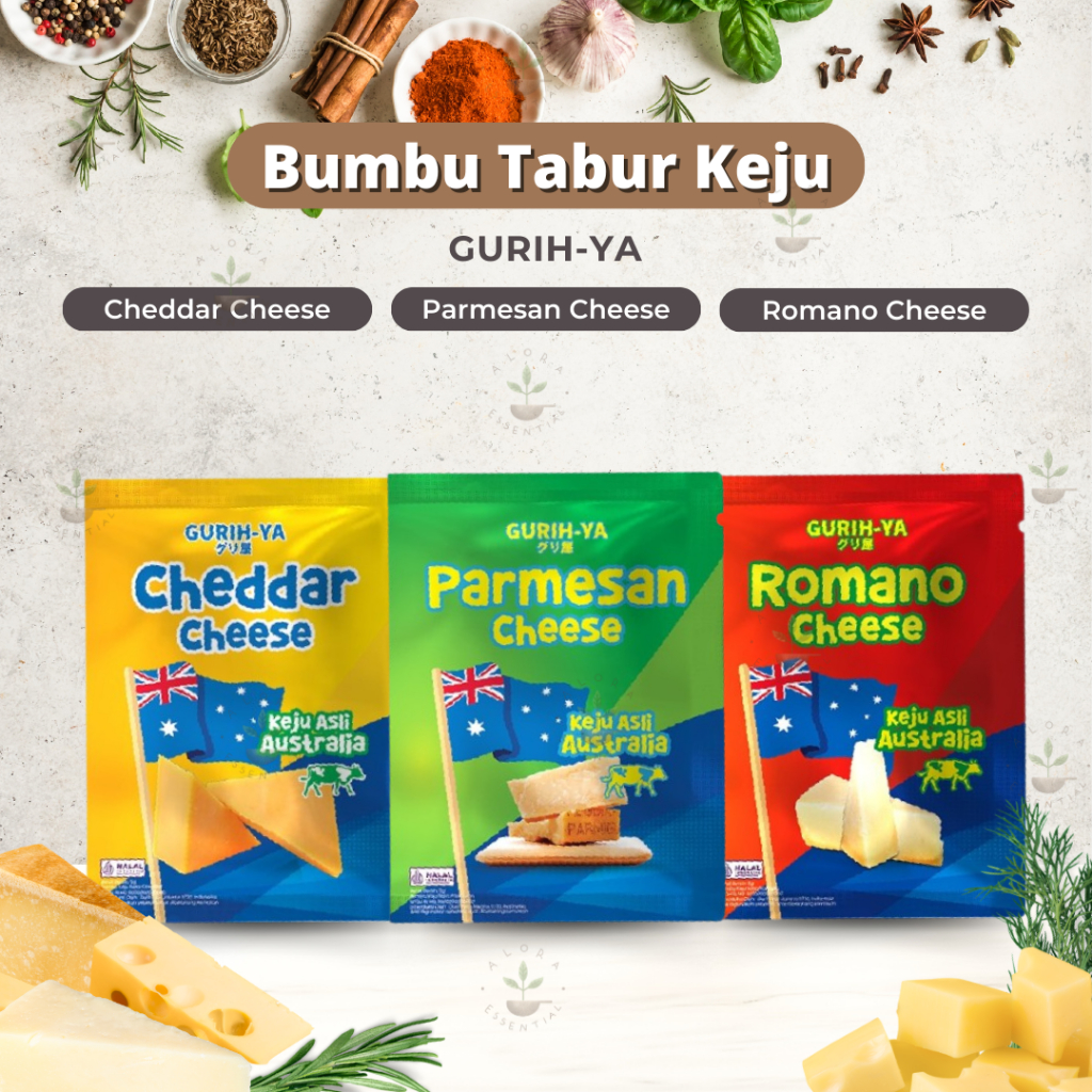 

Gurih-ya Cheese Sachet Powder 5gr - Bubuk Tabur Keju Gurihya SACHET