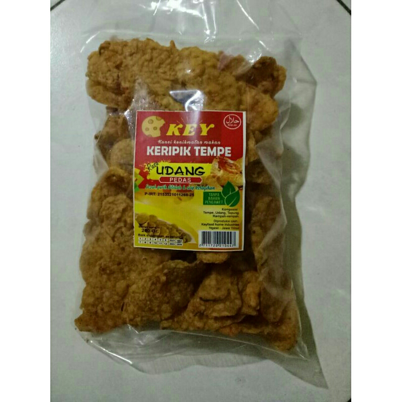 

Keripik Tempe Enak Gurih Lezat Kualitas 200 Gram