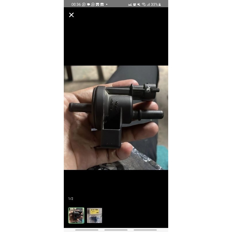 Solenoid Purge Canister Klep Valve Katup Aveo Sonic Spin 1200 55566514