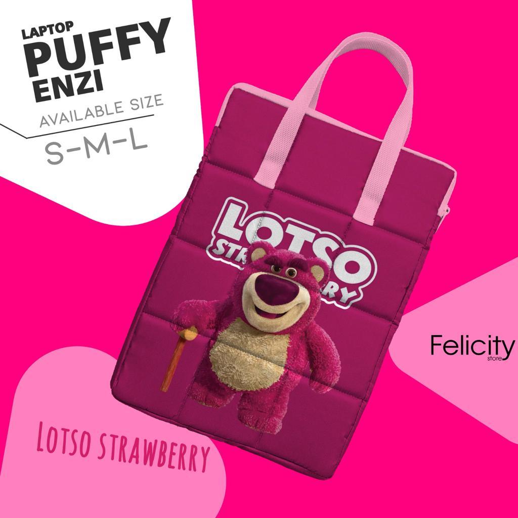 MNK  l PUFFY LAPTOP SLEEVE LOTSO | PUFFY LAPTOP | PUFFY BAG | POUCH LAPTOP | PUFFY HANDLEZIP Manukas