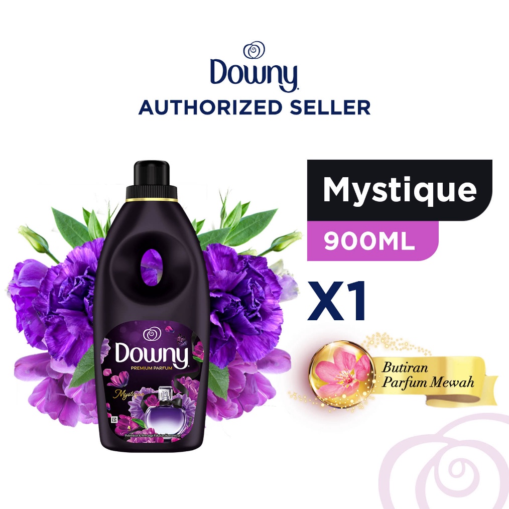 12.12 sale Downy Premium Parfum Mystique Pewangi dan Softener Botol 900 ml 