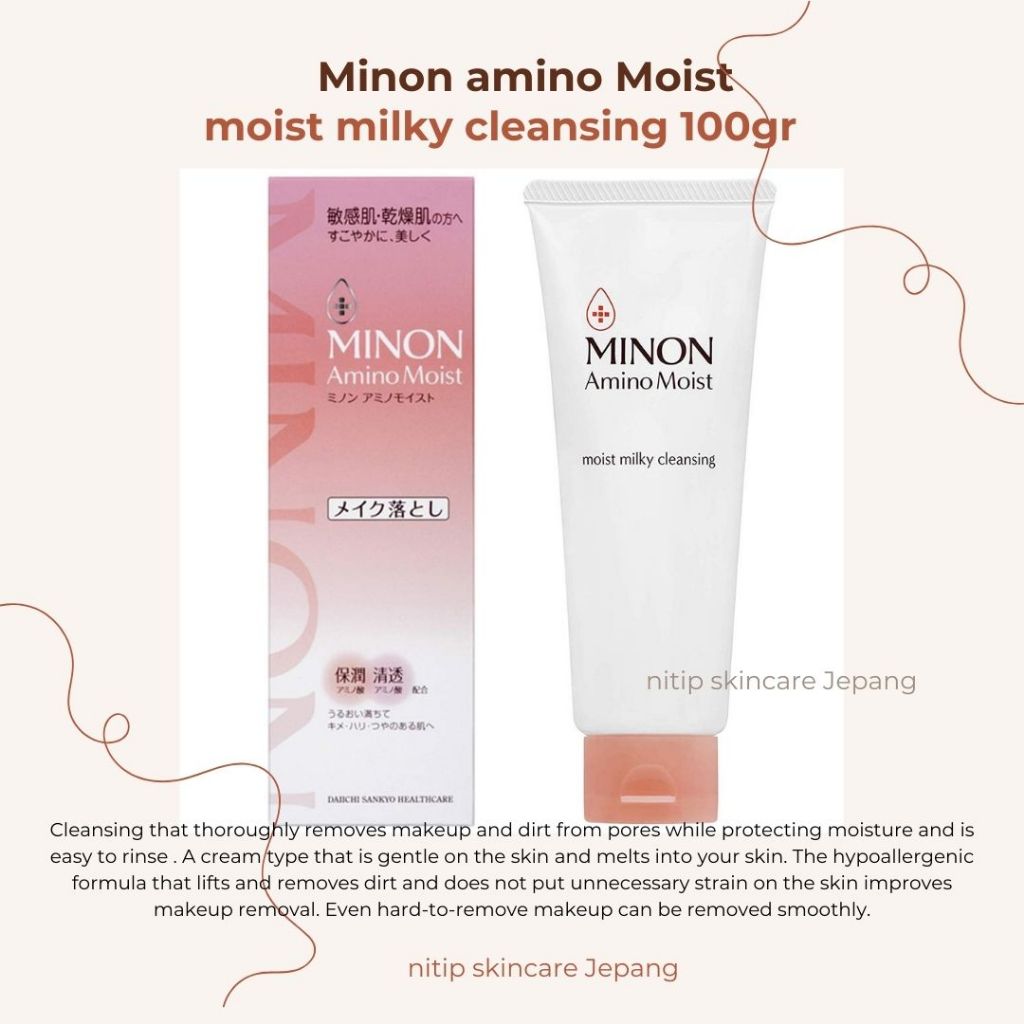 PO jepang  -- minon amino moist, moist silky cleansing, minon aging care eye cream