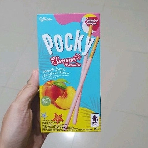 

Pocky Glico Stick LIMITED EDITION biskuit SUMMER PARADISE peach lychee 29gr