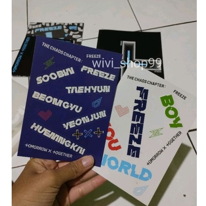 TXT stickers official freeze | TXT KPOP merch album official
