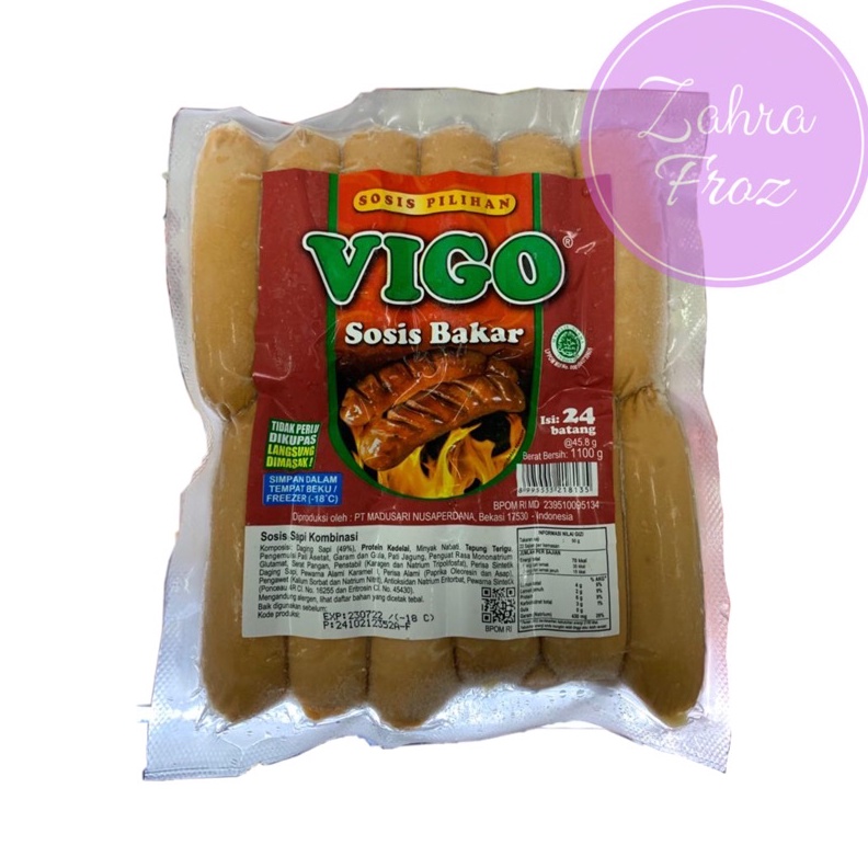 

TERLARIS BRANDS FESTIVAL VIGO SOSIS BAKAR SAPI ISI 24 PCS grosir