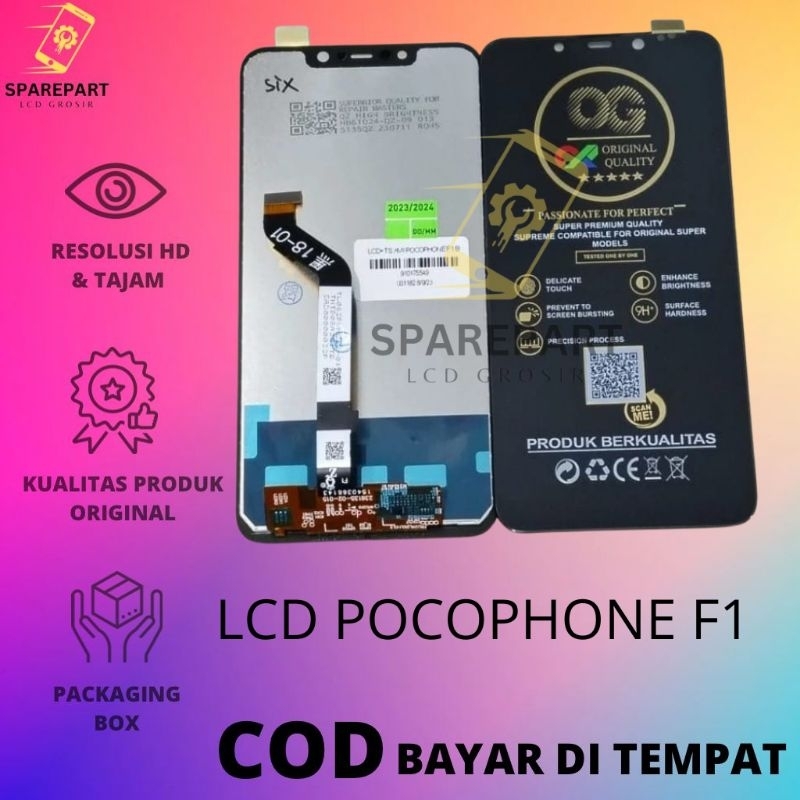 LCD FULLSET POCOPHONE F1 / POCO F1 ORIGINAL TOUCHSCREEN LCD