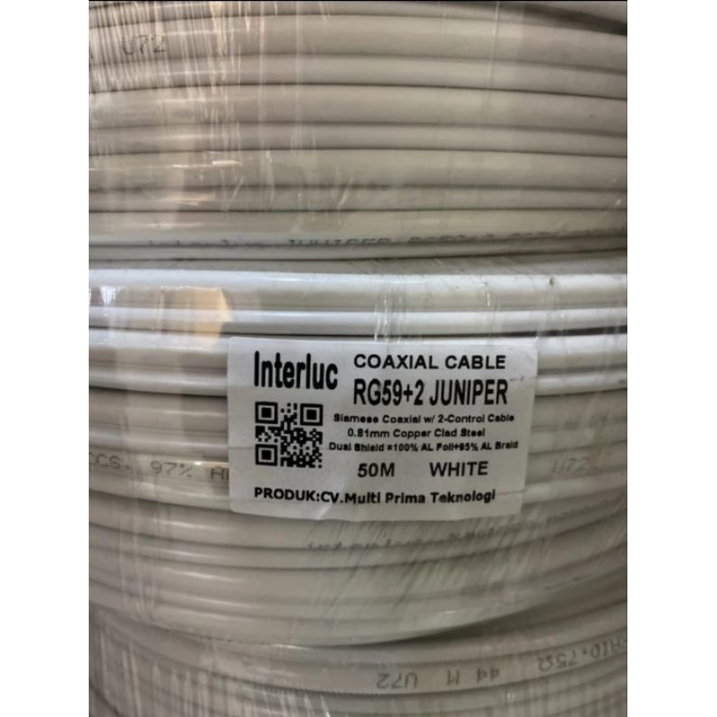 KABEL CCTV 100 METER RG59 + POWER KUALITAS BAGUS BISA BUAT INDOOR OUTDOOR