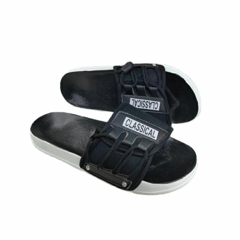 ZR-SANDAL SLOP PRIA/WANITA/SANDAL SLID TALI MUKA SOL PUTUH
