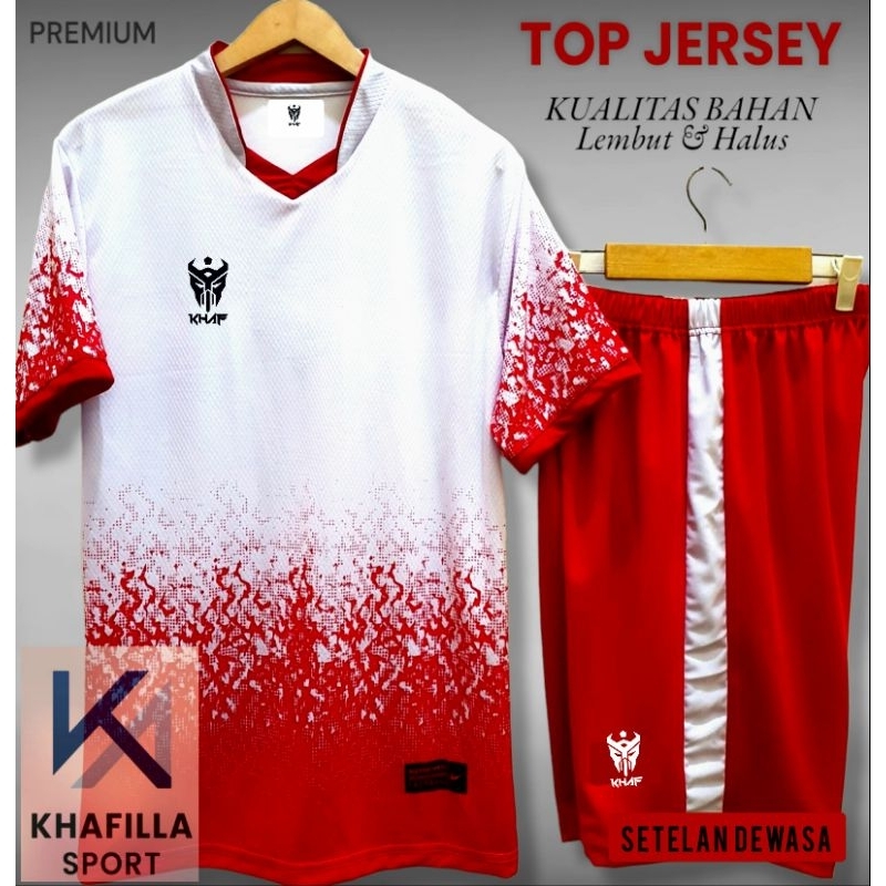 Baju Olahraga 1 set Jersey futsal Baju Bola Volly Jersey Wanita Pria Baju Dewasa Custom Jersey