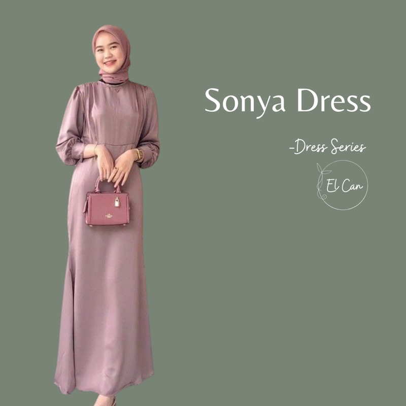 Dress kondangan satin korean style dress kondangan wedding dress remaja jumbo brukat hijab satin sim