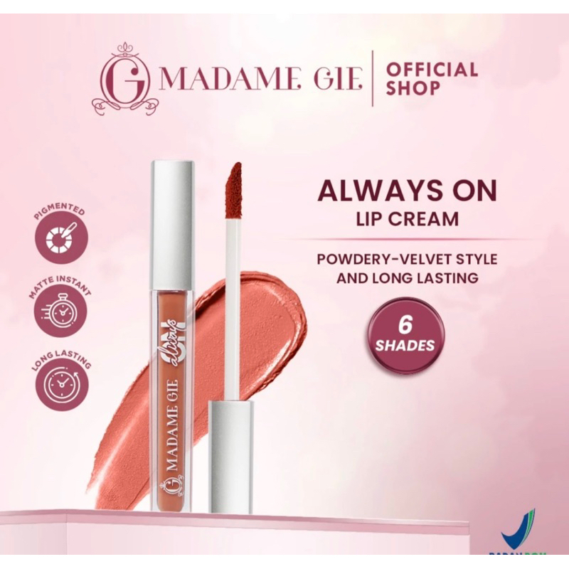 Madame Gie Lipstik Always On Lip Cream