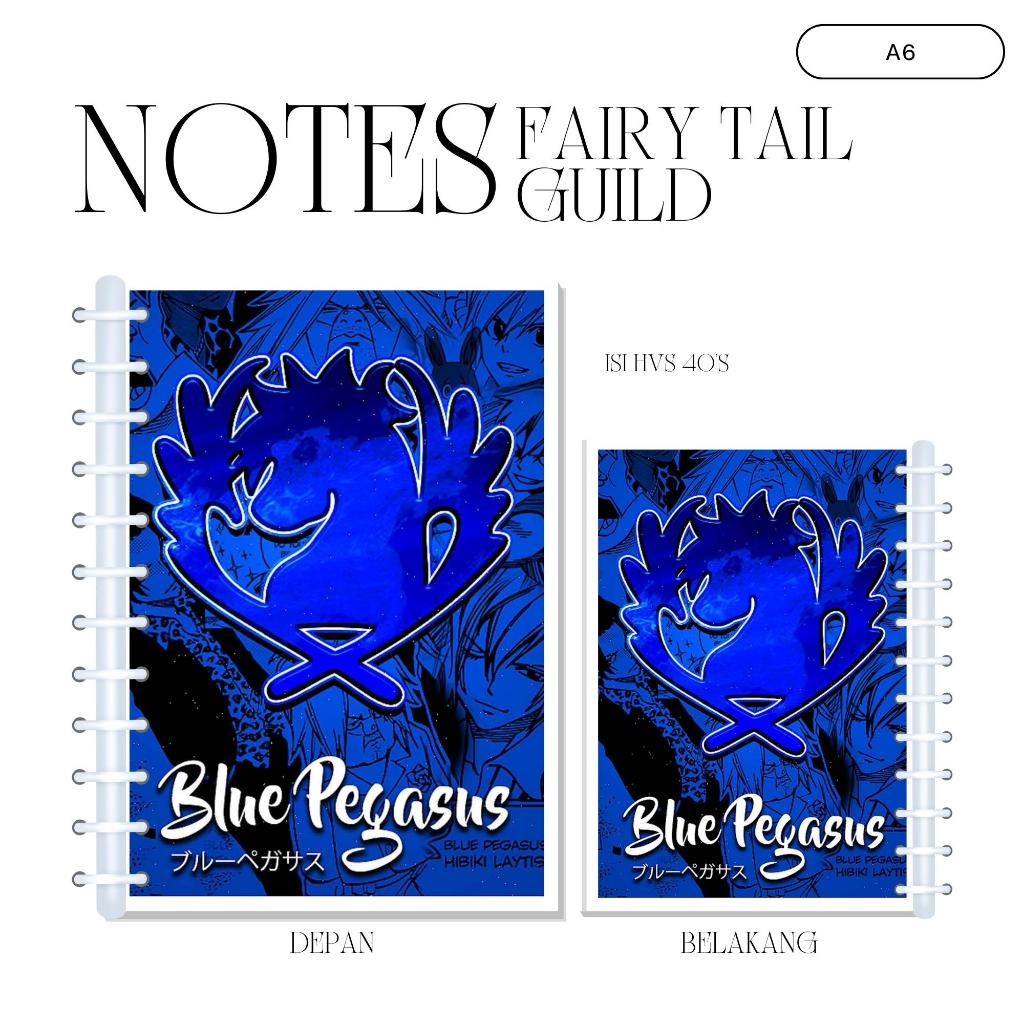 

A6 NOTES FAIRY TAIL GUILD (ISI 40 HVS + COVER LAMINASI 2 SISI) BUKU NOTE NOTEBOOK JPOP ANIME JAPAN JEPANG PREMIUM MURAH UNOFFICIAL BLUE PEGASUS CRIME SORCIERE GRIMOIRE HEART LAMIA SCALE ORACION SEIS RAVEN SABERTOOTH TARTAROS READY STOCK !