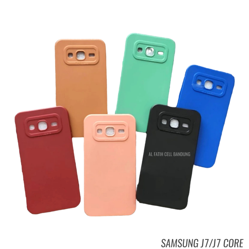 Case Samsung J7 2015 / J7 Core Softcase Pro Camera - Candy Case - Casing Macaron - Case Polos - Sili