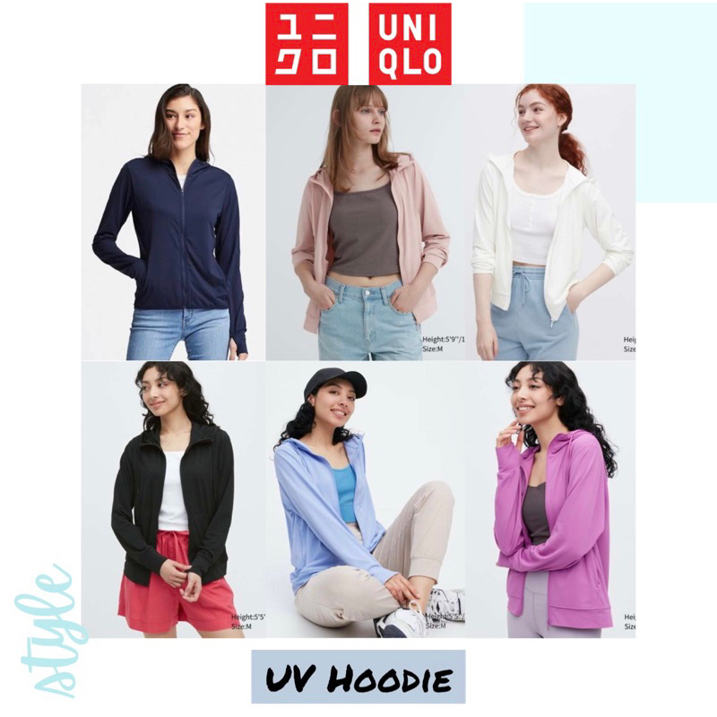 Jacket UV Zip Long Sleeve Hoodie by Uniql* - Jaket Wanita