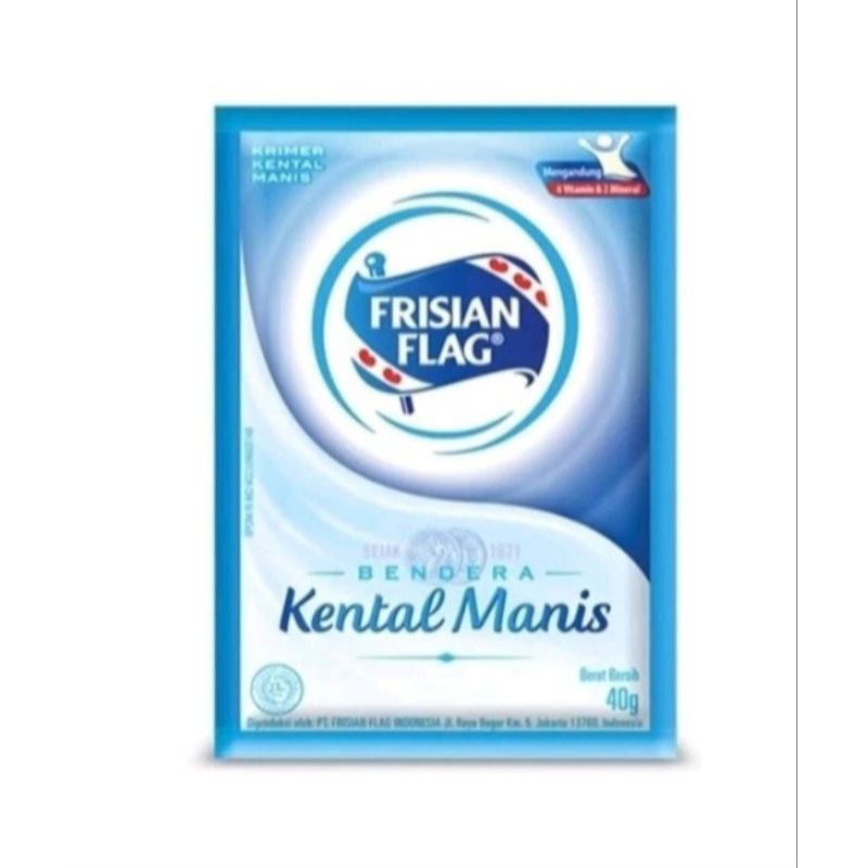 

FRISIAN FLAG BENDERA KENTAL MANIS RENCENG ISI 6 SACHET @38gr / SUSU KENTAL MANIS RENTENG 38 GRAM / SKM