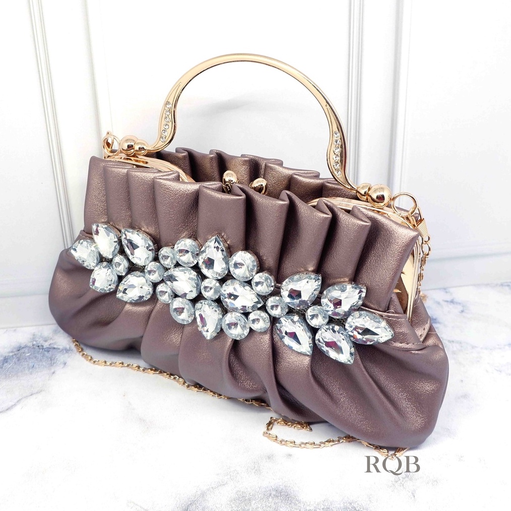 12.12 Promo Brand TAS PESTA WANITA 21206 PREMIUM CLUTCH serbuuu 