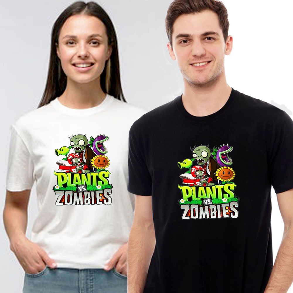 Kaos Unisex Dewasa Plants VS Zombies A2