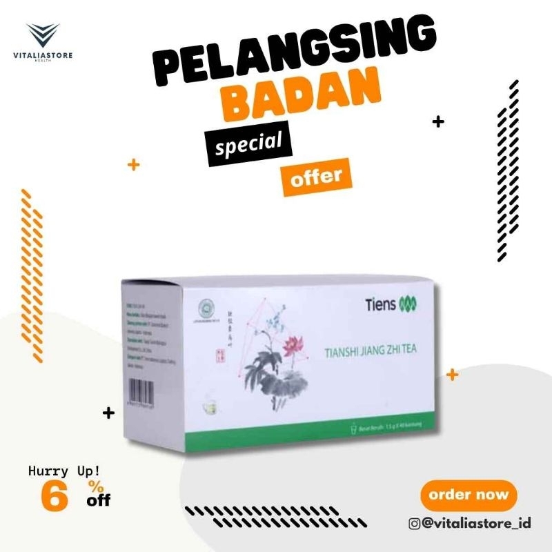 JIANG ZHI TEA | PELANGSING BADAN | TEH DIET | TEH PELANGSING | PELANGSING PERUT | OBAT PENGURUS BADA