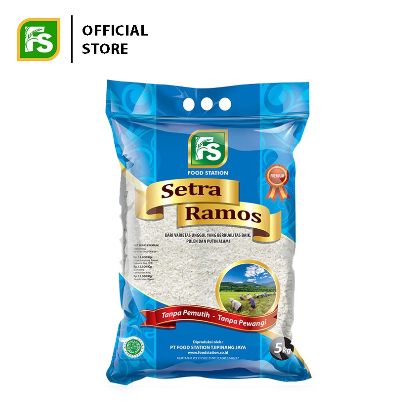 

✨Original✨ Food Station - Beras Premium Setra Ramos 5 Kg !