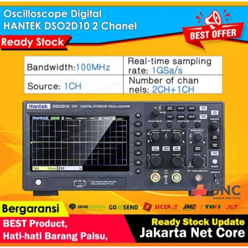 Oscilloscope HANTEK DS02D10 2 Chanel Osiloskop DIGITAL ORIGINAL