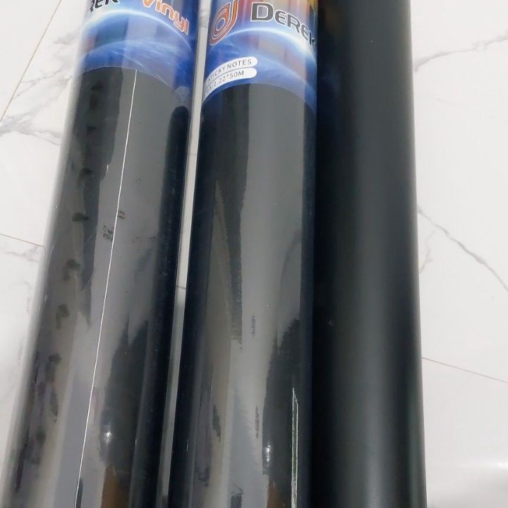 Promo Stiker hitam doff 1 roll isi 15 meter.