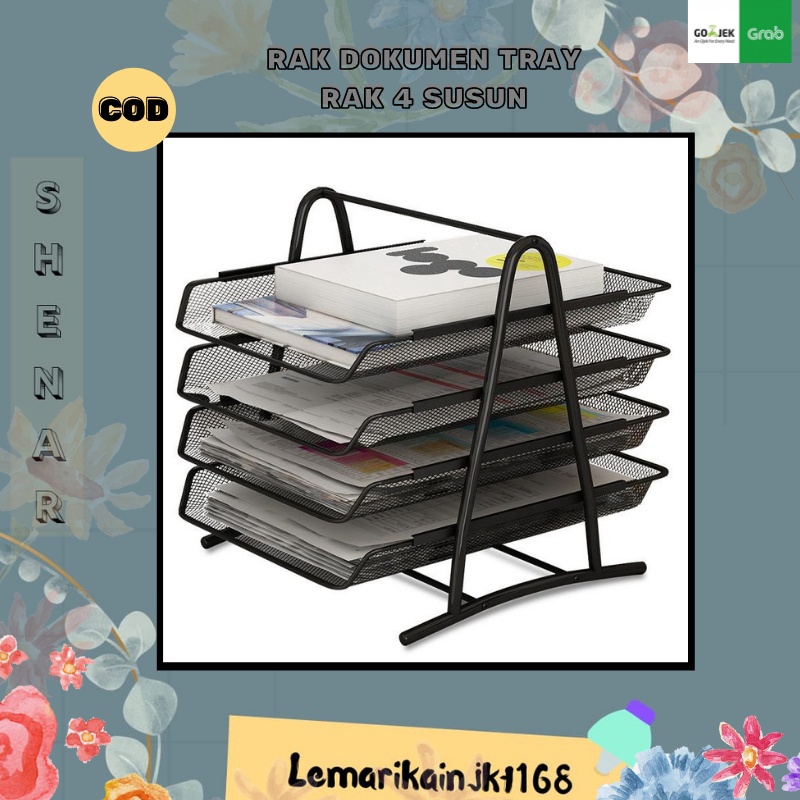 

Grosiran Murah (2KG) DOCUMENT TRAY 4 SUSUN / RAK DOKUMEN 4 TINGKAT| FILE DOCUMENT TRAY| WADAH DOCUMEN 4 SUSUN |Rak Dokumen Kertas Elevated Letter Tray 4 Susun Besi|Rak File meja|rak file kertas A4 !!