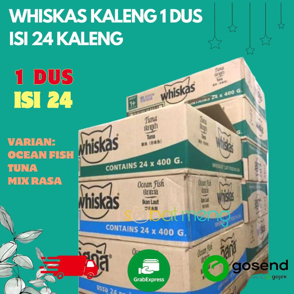 WHISKAS KALENG 1 DUS ISI 24 KALENG