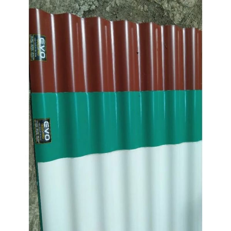 (Kode:EVO) ATAP GO GREEN EVOGOLD MERAH, HIJAU DAN PUTIH