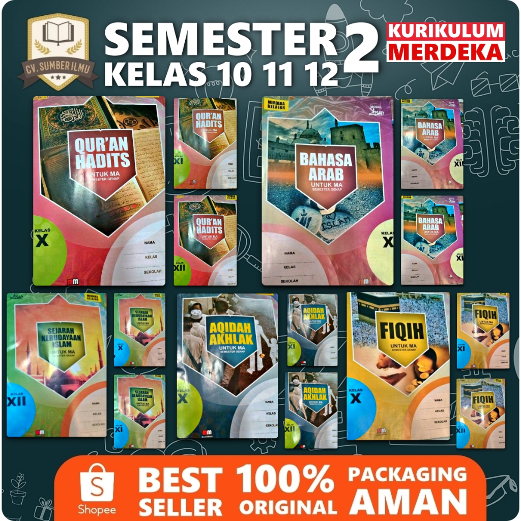 LKS MA KELAS 10 11 12 SEMESTER 2 KURIKULUM MERDEKA | mm | LKS FIKIH, LKS FIQIH, LKS SKI, LKS AKIDAH 