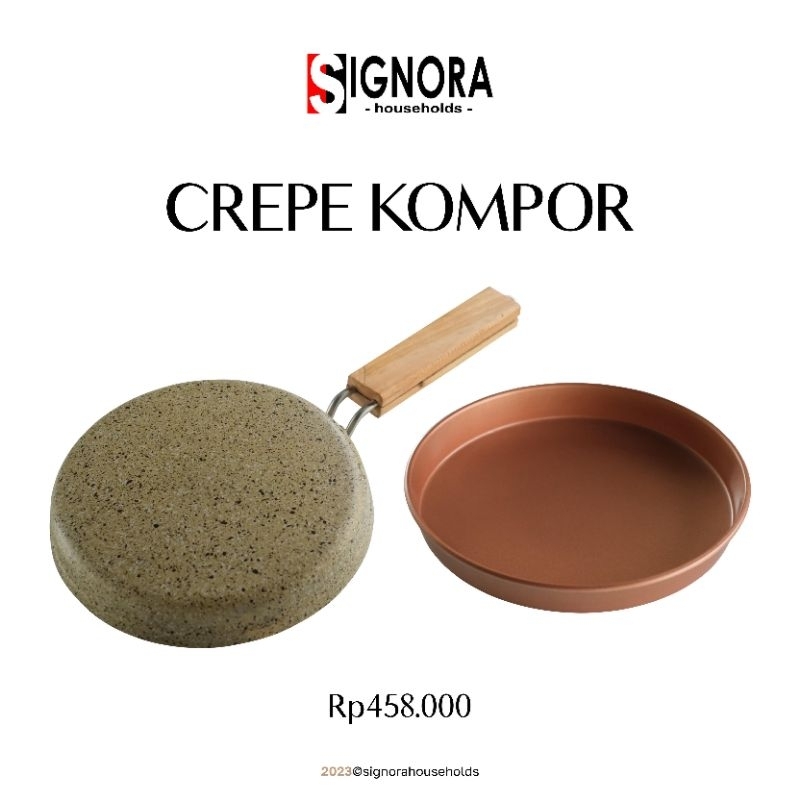 CREPE KOMPOR SIGNORA+BONUS/PAN PEMBUAT CREPES,,KULIT RISOLES