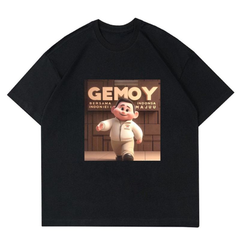 KAOS PRABOWO "GEMOY" | KAOS BAJU T-SHIRT GAMBAR PRABOWO | BAJU PEMILU 2024