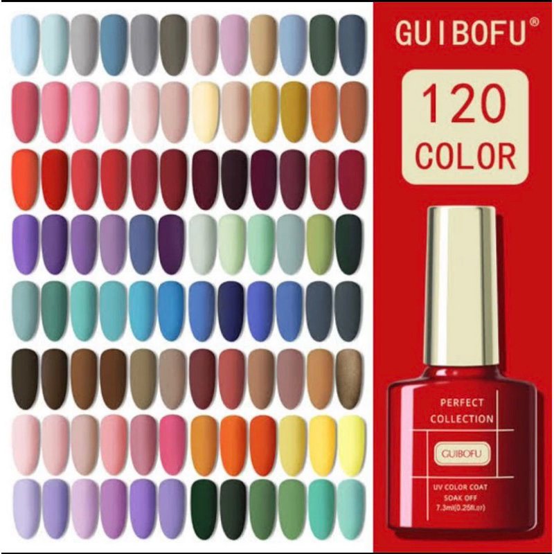 51-90 KUTEK GEL POLISH GUIBOFU / GEL POLISH NAIL ART MANICURE