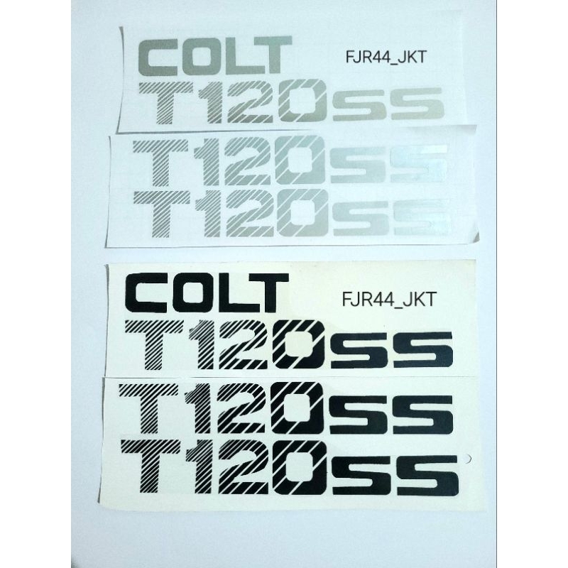sticker colt t120ss mitsubishi pick up/ stiker tulisan t120ss pick up