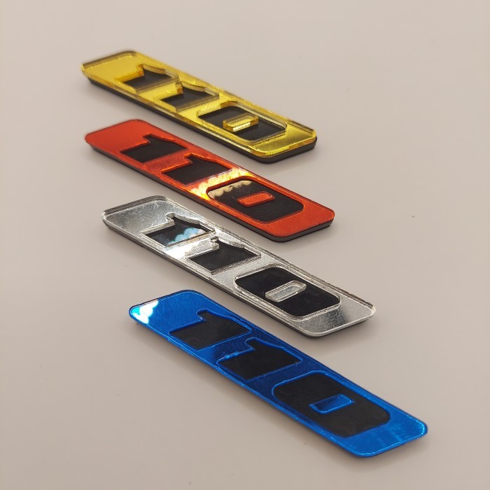 Emblem Akrilik 110 emblem ENGRAVE acrylic beat vario scoopy 110