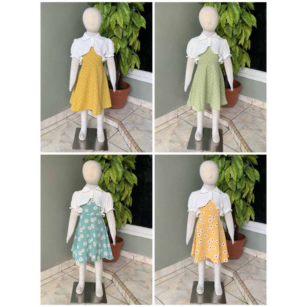 Dress Cardigan Anak Perempuan/Dress Anak Perempuan/Dress Anak Perempuan Terbaru/Dress Anak Perempuan