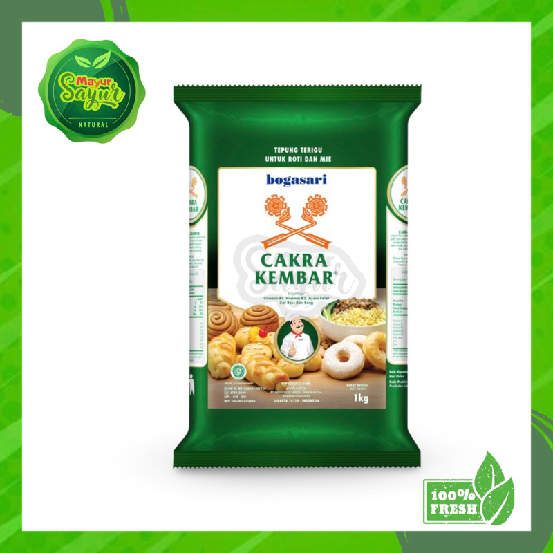 

Tepung Terigu Cakra Kembar Protein Tinggi 1KG