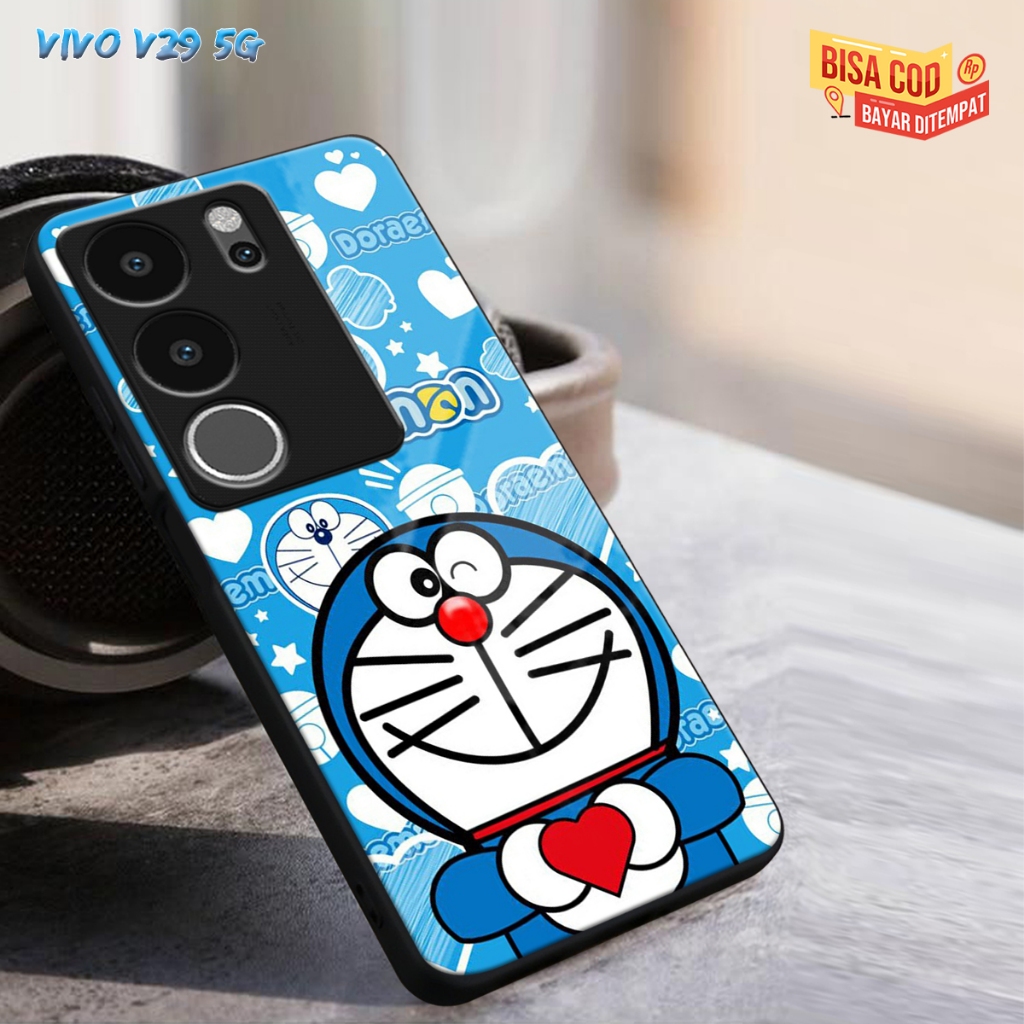 (CC284)CASING GLASS VIVO V29 5G CASING GLOSSY V29 5G CASE KACA VIVO V29 5G SOFTCASE VIVO V29 5G