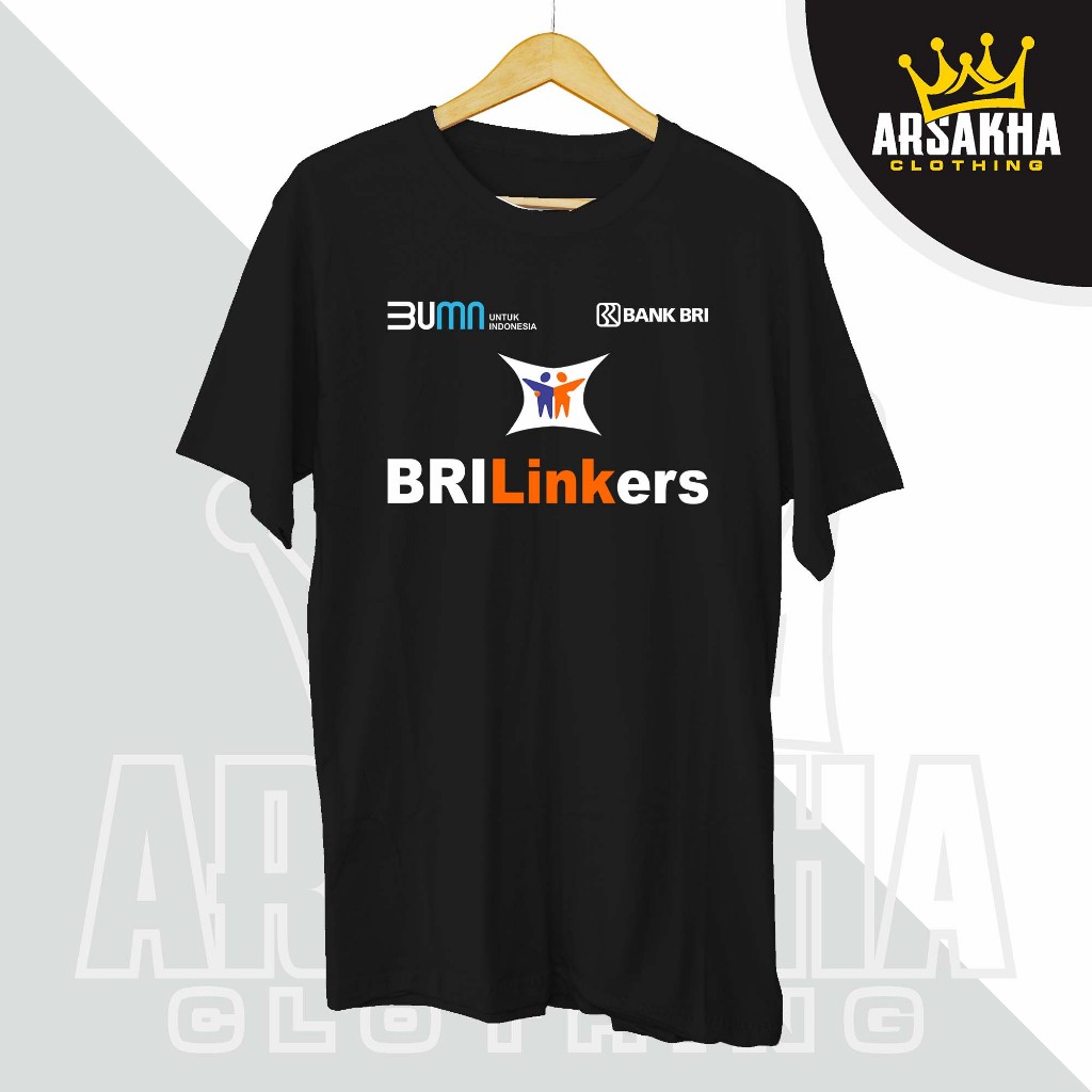 Kaos BUMN Bank BRI Brilinkers Baju Kaos Distro Sablon DTF - Arsakha Clothing