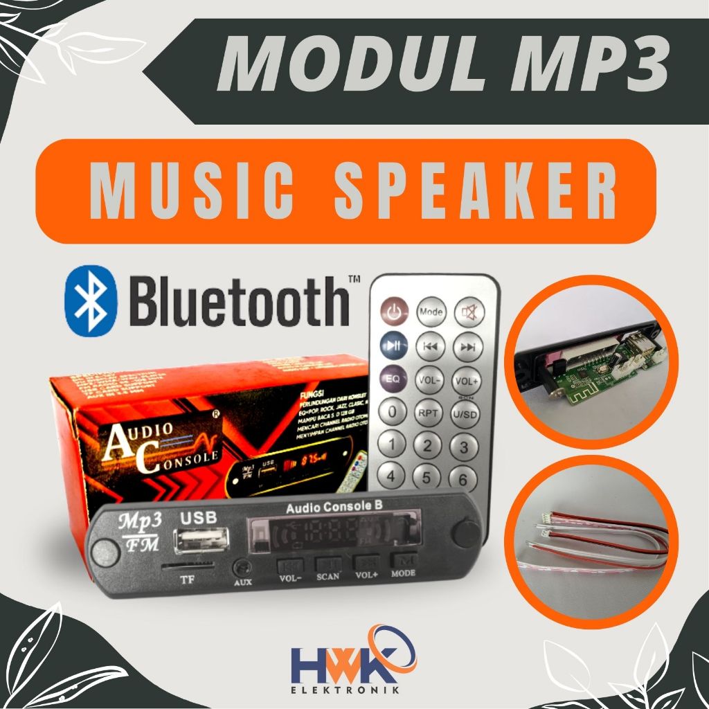 MODUL MP3 BLUETOOTH/ MODUL BLUETOOTH/ MODUL MP3/ BLUETOOTH FM RADIO BONUS REMOTE / SPEAKER BLUETOOTH