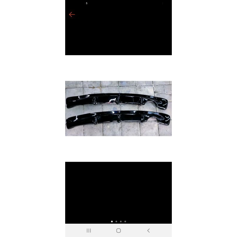 bodykit difuser brio lama warn hitam glos