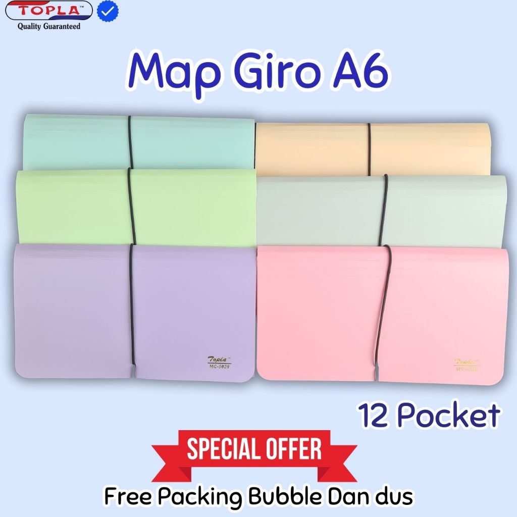 

Map Giro A6 / Expanding Giro A6 / 12 Pocket / Map Giro / Expanding File / Topla 5020