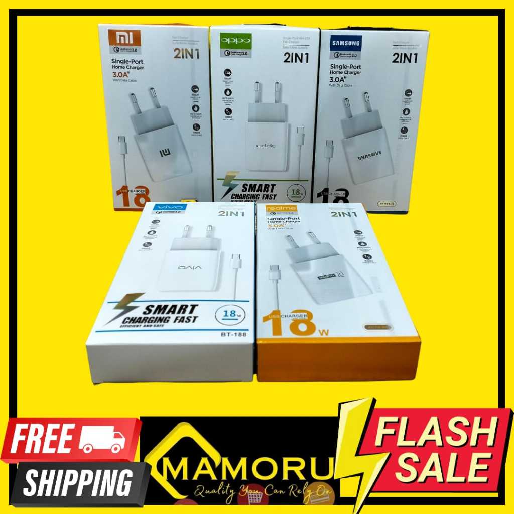 CHARGER 18WATT BRAND UNIVERSAL AT-110 TYPE C MURAH & BAGUS