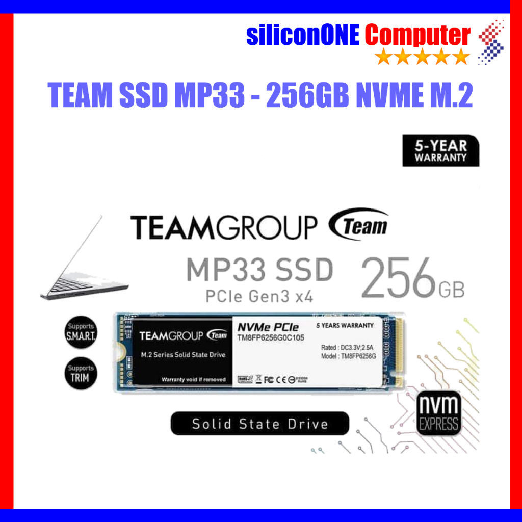 Team MP33 256GB NVME SSD M.2 M2